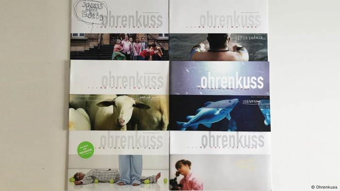 Verschiedene Cover des Magazins Ohrenkuss