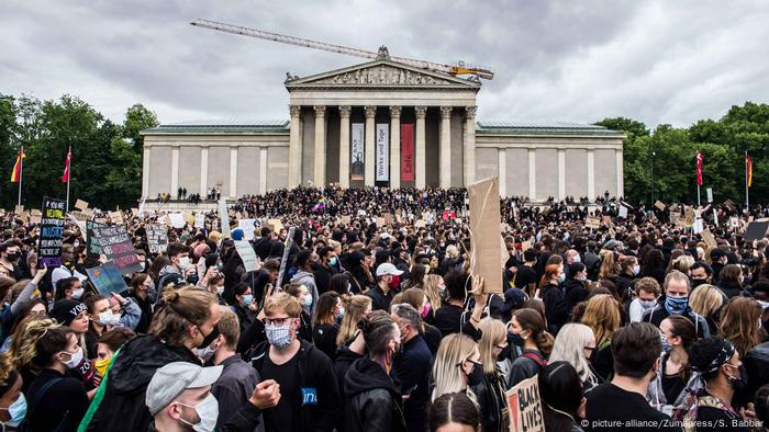 Protestas contra racismo en Múnich