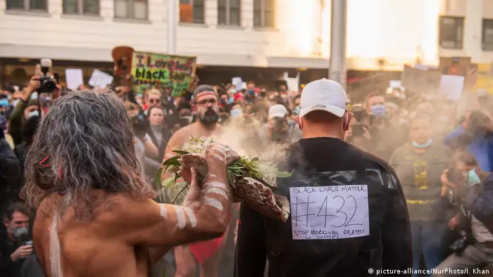 Black-Lives-Matter-Proteste in Sydney (picture-alliance/NurPhoto/I. Khan)
