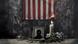 Banksy-Kunstwerk brennende US-Flagge Banksy-Kunstwerk brennende US-Flagge