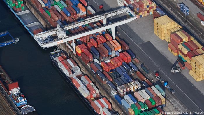 Deutschland Exporteinbruch Containerhafen Duisburg