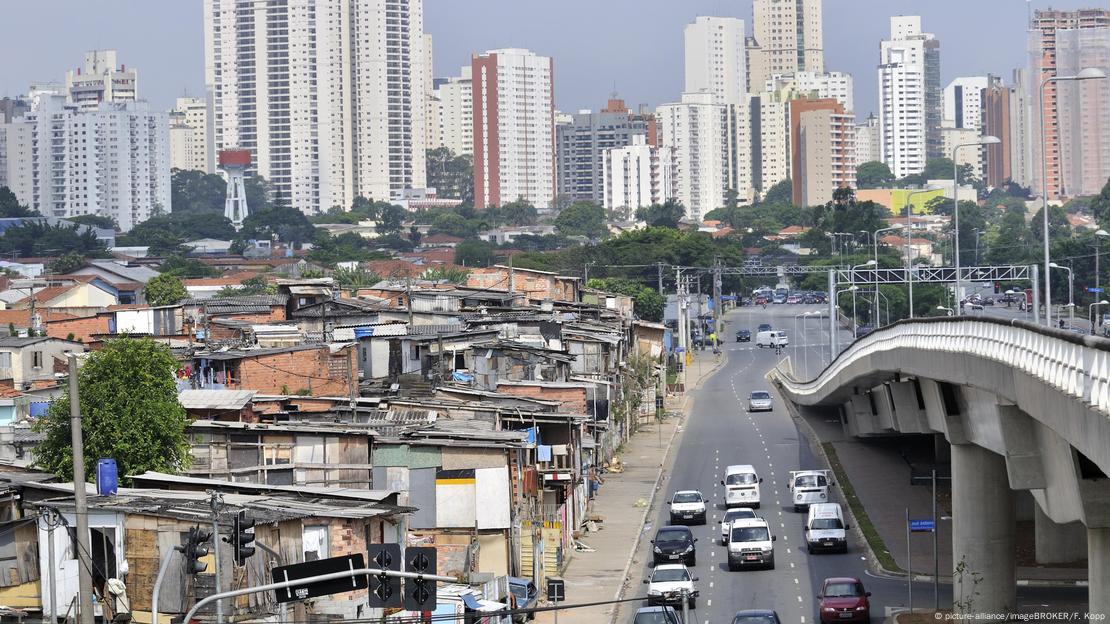 Favela Paraisópolis em São Paulo