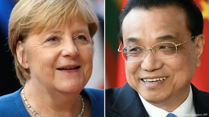 在与默克尔的视频会谈中，李克强表示中国开放大门会越开越大，期待德国新政府延续积极务实的对华政策