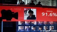  Surveillance video camera in China February 05, 2020: Illustration of China s facial-recognition technology with the silhouette of a mock video camera in front of screen grabs taken from a promotional video by SenseTime. SenseTime is a Chinese artificial intelligence company whose SenseFace software is specialised in facial recognition. Beijing China PUBLICATIONxINxGERxSUIxAUTxONLY Copyright: xMehdixChebilx HLMCHEBIL993502