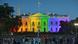USA Washington Weißes Haus in Regenbogenfarben USA Washington Weißes Haus in Regenbogenfarben