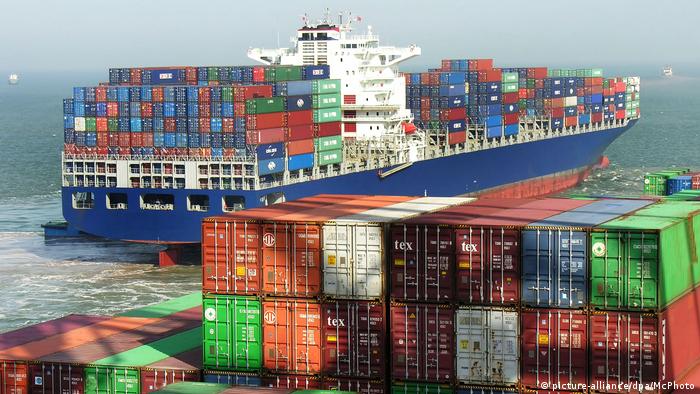 Asien Container-Schiff Handel Wirtschaft