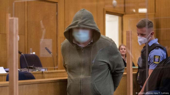 Stephan E. in the courtroom