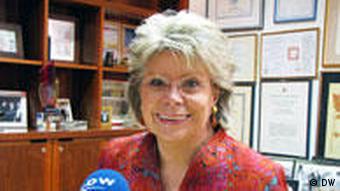 EU-Justizkommissarin Viviane Reding (Foto: DW)