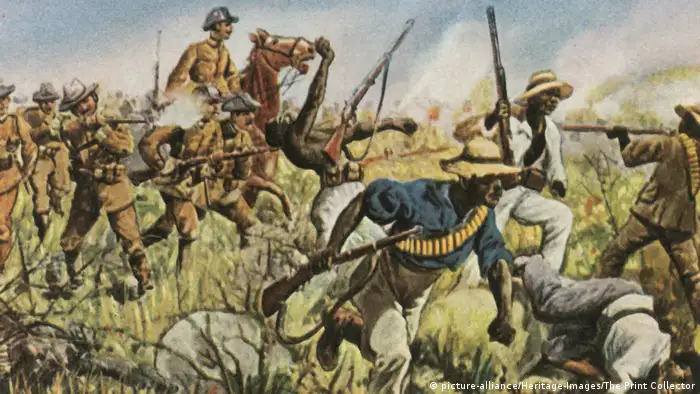 Les massacres des Hereros et des Namas par les troupes coloniales allemandes entre 1904 et 1908 sont considérés comme le premier génocide du XXème siècle