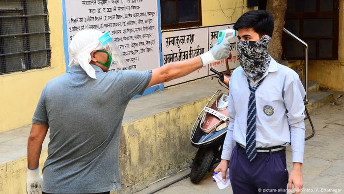 Coronavirus | Indien Rajasthan Temperaturmessung