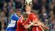 Schalke's Jefferson Farfan, Munich's Bastian Schweinsteiger and Munich's Ivica Olic, from left, challenge for the ball during the German soccer cup semifinal match between FC Schalke 04 and Bayern Munich in Gelsenkirchen, Germany, Wednesday, March 24, 2010. Schalke's Jefferson Farfan, Munich's Bastian Schweinsteiger and Munich's Ivica Olic, from left, challenge for the ball during the German soccer cup semifinal match between FC Schalke 04 and Bayern Munich in Gelsenkirchen, Germany, Wednesday, March 24, 2010.