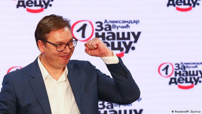Aleksandar Vučić nakon pobede na izborima 2020.