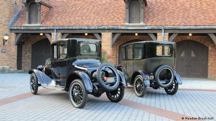 A 1919 Dodge coupe and Dodge sedan, John and Horace Dodge's last personal cars. Here at Meadow Brook Hall, the home of Matilda Dodge in Rochester, Michigan, they are still in working order - Meadow Brook Hall 