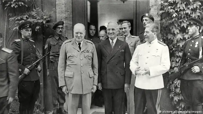 Deutschland Potsdamer Konferenz | Churchill, Truman, Stalin