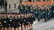 Servicewomen march in formation during a Victory Day military parade marking the 75th anniversary of the victory in World War II. June 24, 2020. Servicewomen march in formation during a Victory Day military parade marking the 75th anniversary of the victory in World War II. June 24, 2020.