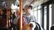 Passengers on the bus in England Passengers on the bus in England