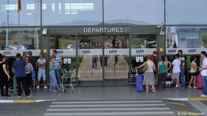 Flughafen Skopje in Nordmazedonien 
