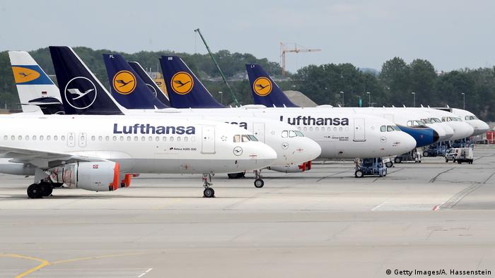 Lufthansa airplanes