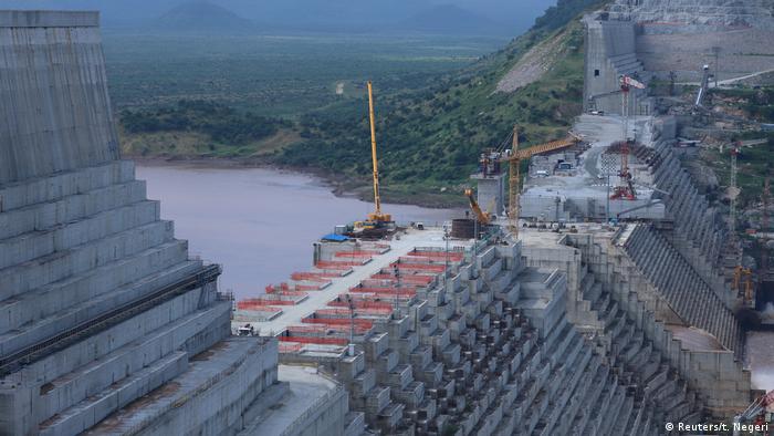 Construção da barragem do Nilo Azul (Foto de arquivo)