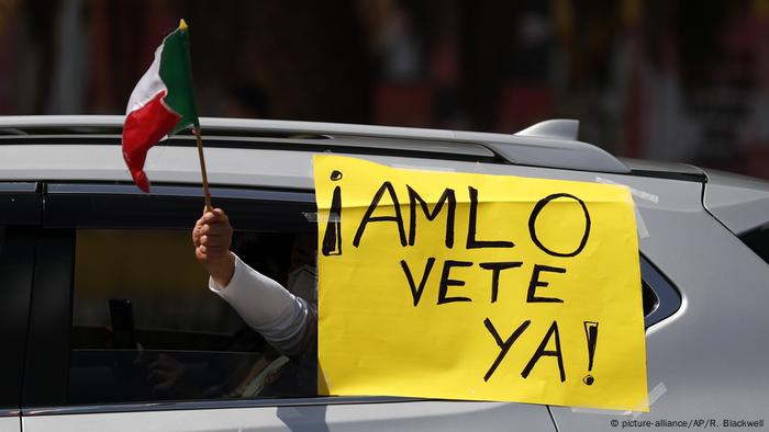 Every so often there are demonstrations against AMLO, a president who has more than 60 percent popularity, according to different polls.