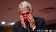30.06.2020 *** Dr. Anthony Fauci, director of the National Institute for Allergy and Infectious Diseases prepares to testify ahead of a Senate Health, Education, Labor and Pensions (HELP) Committee hearing on Capitol Hill in Washington, U.S., June 30, 2020. Kevin Dietsch/Pool via REUTERS