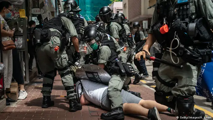 Hongkong | Pro-Democracy Proteste am Tag des 23 Jubiläum der Übergabe an China (Getty Images/A. Kwan)