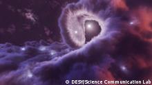 Eta Carinae: Revolving binary stars whip up winds in space