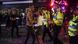 Police in London break up a fight Police in London break up a fight