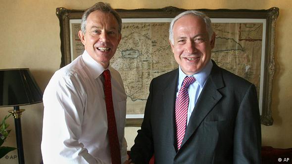 2007'de Ortadoğu Dörtlüsü Özel Temsilciliği görevini üstlenen Tony Blair, dönemin İsrail muhalefet lideri Benyamin Netanyahu ile