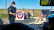 A police checkpoint outside the city of Lleida A police checkpoint outside the city of Lleida