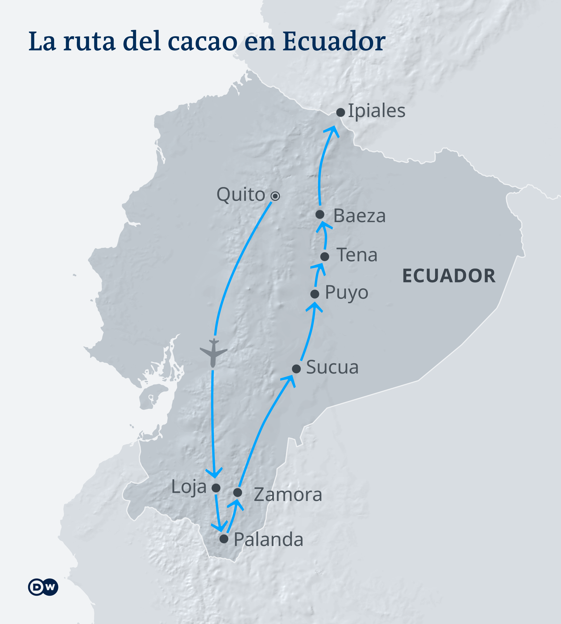 Infografik Kakaoroute Ecuador ES