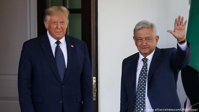 Foto de archivo de Donald Trump y Andrés Manuel López Obrador