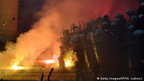 French police fire tear gas at demonstrators as anti-restriction
