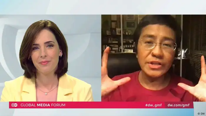 Global Media Forum 2020 digital | Sarah Kelly & Maria Ressa