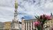 Österreich Linz Hauptplatz mit Pestsäule Österreich Linz Hauptplatz mit Pestsäule