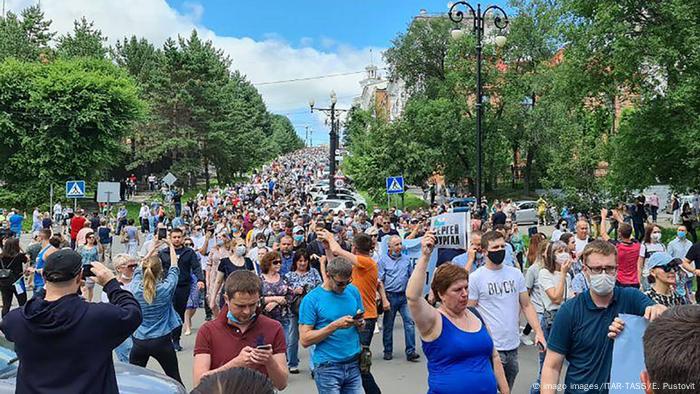 Протесты в хабаровске 2020 фото