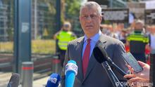 Den Haag Anklage Hashim Thaci Präsident Kosovo