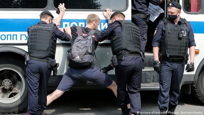 Russland Moskau Ivan Safronov Festnahme Protest