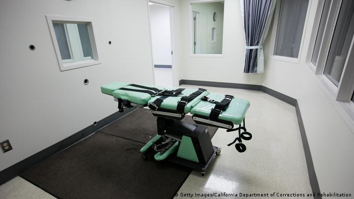 Sala de ejecuciones por inyección en San Quentin, California. 