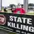 Protest von Gegnern der Todesstrafe vor dem Gefängnis in Terre Haute, wo Daniel Lee hingerichtet werden soll (Foto: picture-alliance/AP Photo/M. Conroy)