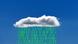 Illustration of noughts and ones raining from a cloud Illustration of noughts and ones raining from a cloud
