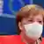 Angela Merkel de máscara