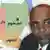 Symbolbild politische Spaltung im Sudan vor der Präsidentschaftswahl. Karte Sudan mit Hauptstadt Khartoum und Darfur und Südsudan. Vorne: Präsident Al Bashir. 2010_04_01_symbolbild_sudan_spaltung.psd