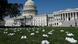 White clog shoes sit outside the US Capitol to honor the nurses who have died from COVID-19 White clog shoes sit outside the US Capitol to honor the nurses who have died from COVID-19