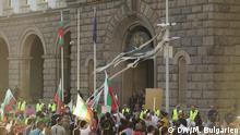 Antiregierungsproteste und Straßenblockaden in der HS von Bulgarien -Sofia. Aufgenommen sind sie am 22.7. 2020 von unserer Korrespondentin in Bulgarien Maria C