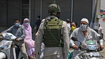 Paramilitary troopers are a normal sight in the capital, Srinagar