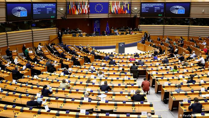 Außerordentliche Plenarsitzung des EU-Parlaments in Brüssel