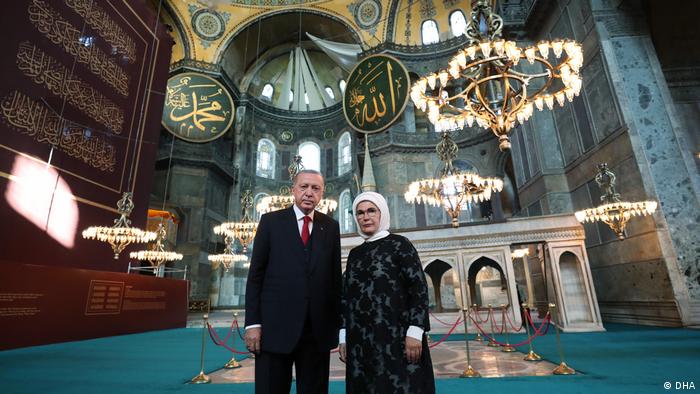 Türkei Erdogan Hagia Sophia (DHA)