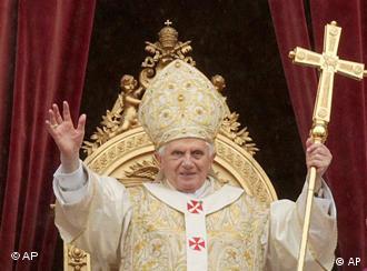 Pope Benedict XVI celebrates Easter mass