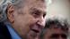 Nahaufnahme des Gesichtes des griechischen Komponisten Mikis Theodorakis. Nahaufnahme des Gesichtes des griechischen Komponisten Mikis Theodorakis.